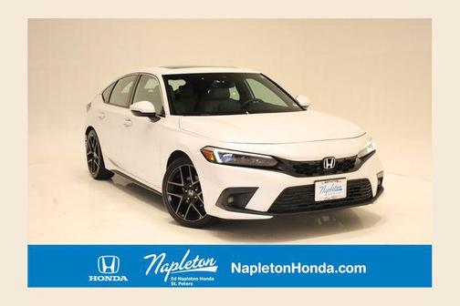 Platinum White Pearl 2023 Honda Civic Sport Touring