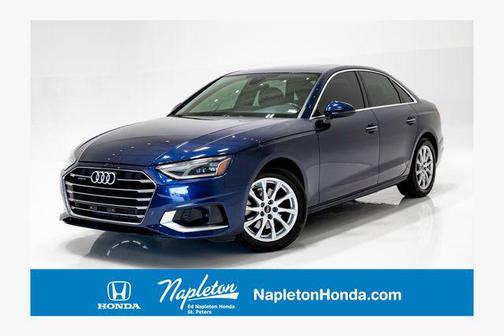 Blue Metallic 2021 Audi A4 40 Premium
