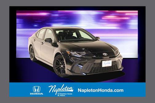 Midnight Black Metallic 2025 Toyota Camry SE