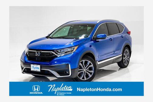 Blue 2021 Honda CR-V AWD Touring