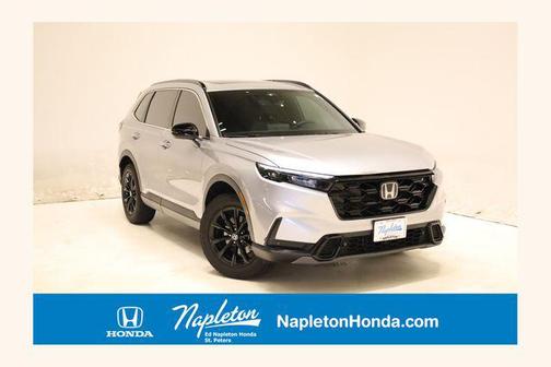 Solar Silver Metallic 2025 Honda CR-V Hybrid Sport AWD