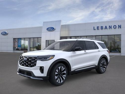 Star White Metallic Tri-Coat 2026 Ford Explorer Platinum