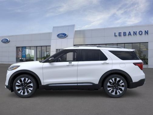 Star White Metallic Tri-Coat 2026 Ford Explorer Platinum