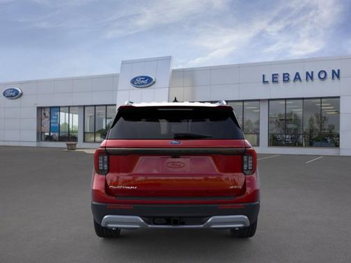 Rapid Red Metallic Tinted Clearcoat 2026 Ford Explorer Platinum