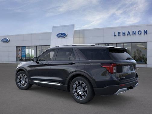 Agate Black Metallic 2026 Ford Explorer Platinum