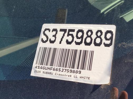 Crystal White Pearl 2025 Subaru Crosstrek Sport