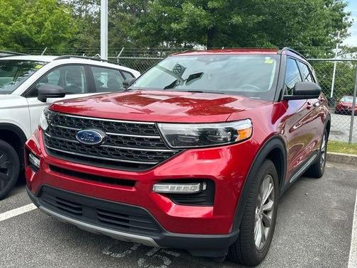 Red Metallic 2022 Ford Explorer XLT