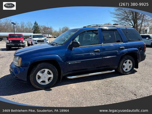 Blue 2002 Chevrolet Trailblazer LS