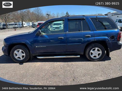 Blue 2002 Chevrolet Trailblazer LS