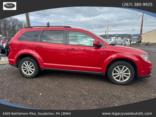 Red 2014 Dodge Journey SXT