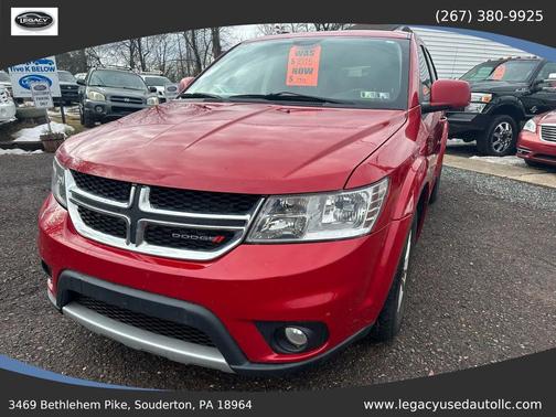 Red 2014 Dodge Journey SXT