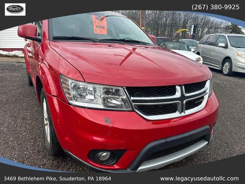 Red 2014 Dodge Journey SXT