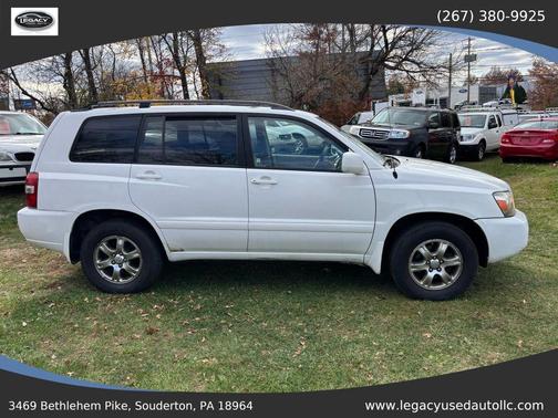 White 2005 Toyota Highlander Base