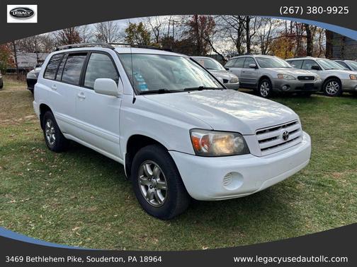 White 2005 Toyota Highlander Base