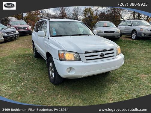White 2005 Toyota Highlander Base