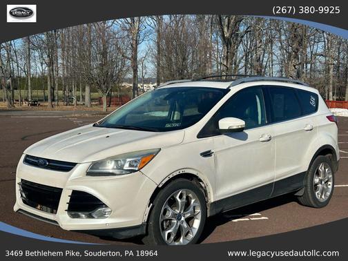 White Platinum Tricoat 2013 Ford Escape Titanium