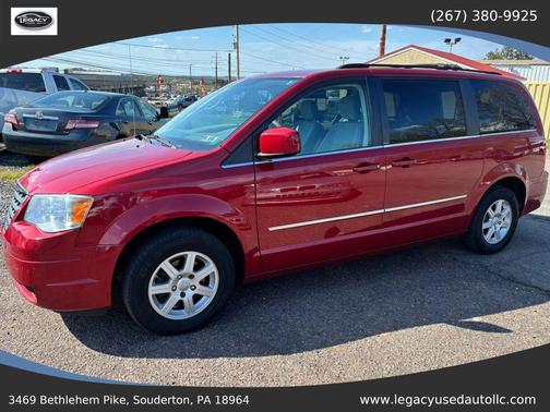 Red 2010 Chrysler Town & Country Touring
