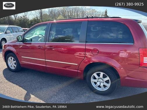 Red 2010 Chrysler Town & Country Touring