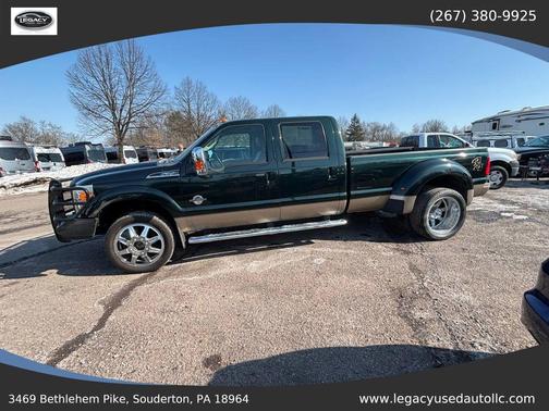 Green Gem Metallic 2013 Ford F-350 Crew Cab Pickup 4D 8 ft