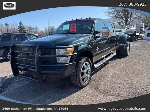 Green Gem Metallic 2013 Ford F-350 Crew Cab Pickup 4D 8 ft