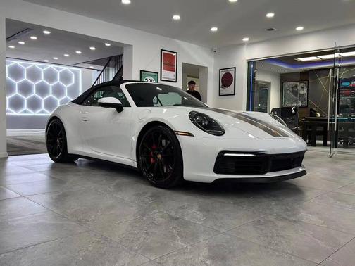 Carrara White Metallic 2023 Porsche 911 Carrera 4S Cabriolet