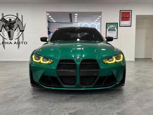 Isle of Man Green Metallic 2021 BMW M3 Competition