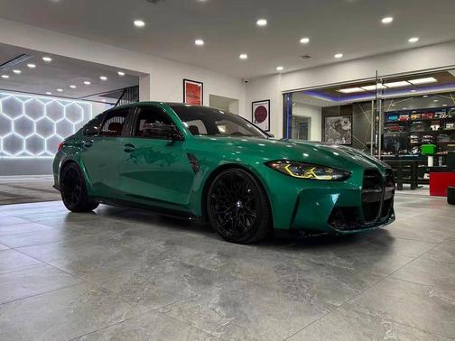 Isle of Man Green Metallic 2021 BMW M3 Competition