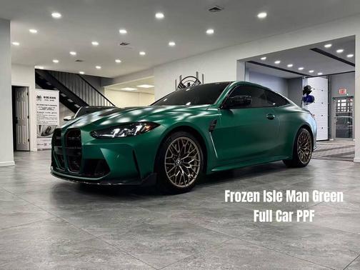 BMW Individual Frozen Isle of Green Metallic 2025 BMW M4 Base