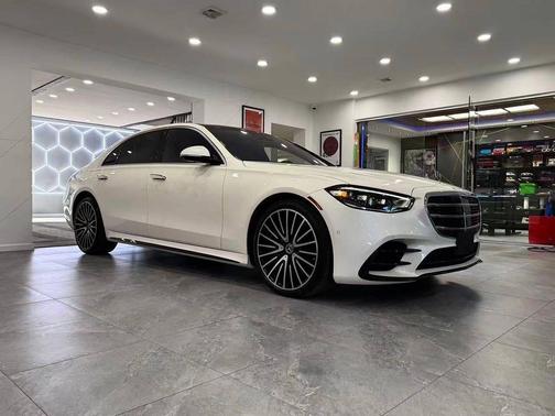 designo Diamond White Metallic 2021 Mercedes-Benz S-Class 4MATIC
