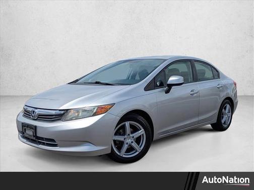 Silver/Gray 2012 Honda Civic LX