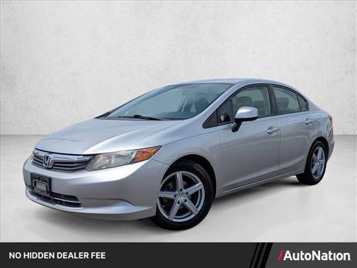 Silver/Gray 2012 Honda Civic LX