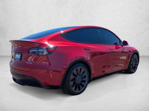 Red Multi-Coat 2022 Tesla Model Y Performance Dual Motor All-Wheel Drive
