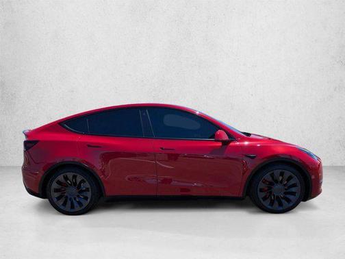Red Multi-Coat 2022 Tesla Model Y Performance Dual Motor All-Wheel Drive