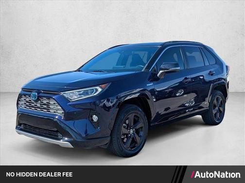 Blue Print w/Midnight Black Roof 2020 Toyota RAV4 Hybrid SE