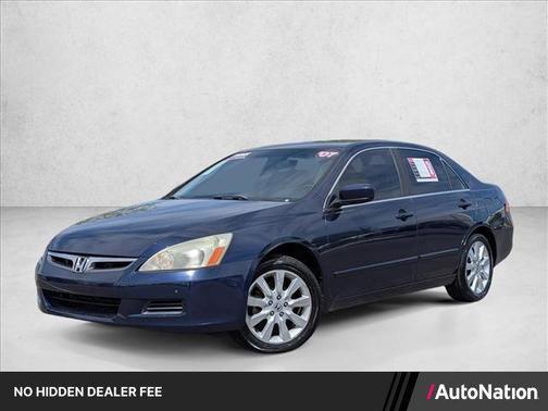 Blue 2007 Honda Accord EX-L