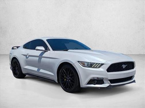 White Platinum Metallic Tri-Coat 2017 Ford Mustang EcoBoost Premium