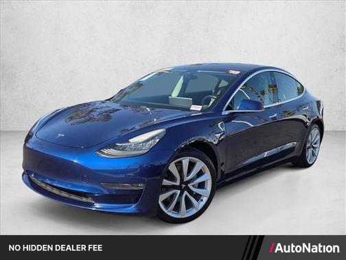 Deep Blue Metallic 2018 Tesla Model 3 Long Range