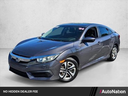 Modern Steel Metallic 2018 Honda Civic LX