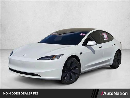 Pearl White Multi-Coat 2025 Tesla Model 3 Long Range