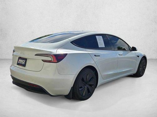 Pearl White Multi-Coat 2025 Tesla Model 3 Long Range