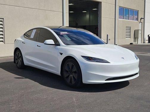 Pearl White Multi-Coat 2025 Tesla Model 3 Long Range