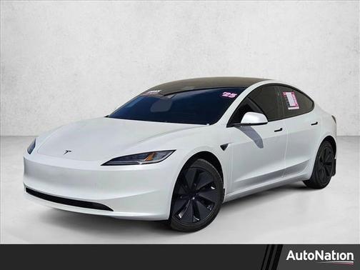 Pearl White Multi-Coat 2025 Tesla Model 3 Long Range