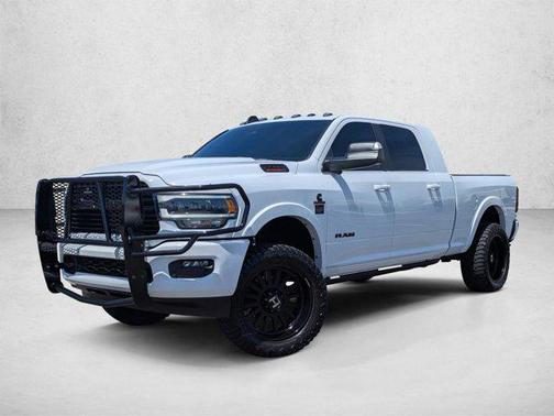 Bright White Clearcoat 2021 RAM 3500 Laramie Mega Cab 4x4 6'4' Box