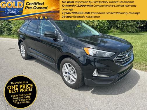 Agate Black Metallic 2022 Ford Edge SEL