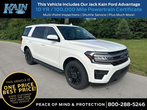 Star White Metallic Tri-Coat 2024 Ford Expedition XLT
