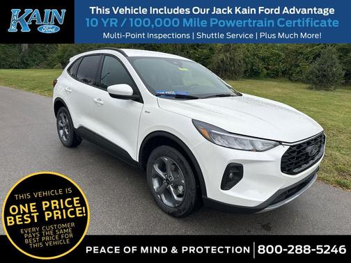 star white metallic tri-coat 2026 Ford Escape ST-Line Select SUV