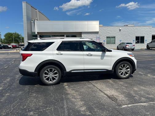 Star White Metallic Tri-Coat 2021 Ford Explorer Limited