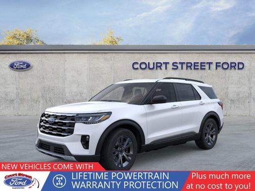 Star White Metallic Tri-Coat 2026 Ford Explorer Active w/200A Pkg