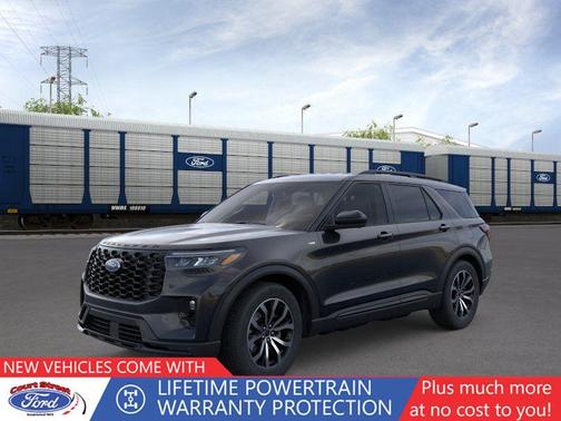 Agate Black Metallic 2026 Ford Explorer ST-Line