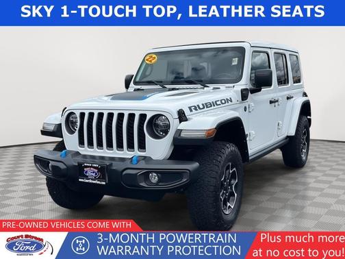 Bright White Clearcoat 2022 Jeep Wrangler Unlimited 4xe Rubicon